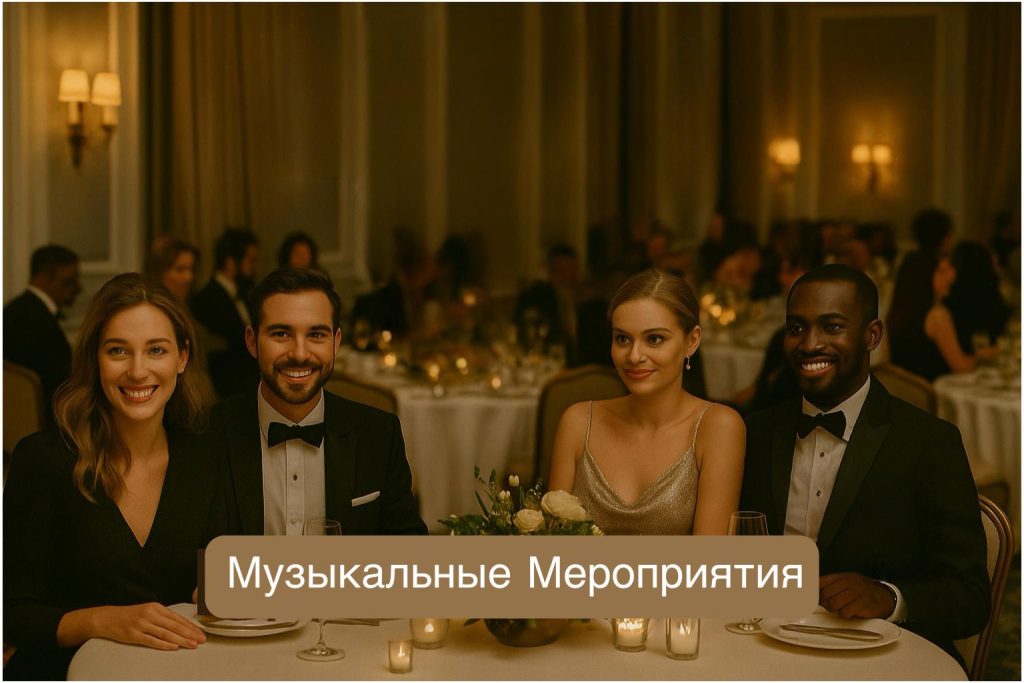 Красивая пара на банкете в шикароном зале отеля в Дубае